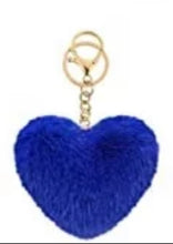 Load image into Gallery viewer, Hearts Fur keychains
