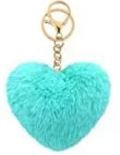 Load image into Gallery viewer, Hearts Fur keychains
