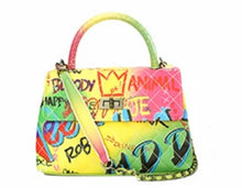 Load image into Gallery viewer, Colorful Graffiti hand Tote bag
