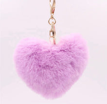 Load image into Gallery viewer, Hearts Fur keychains
