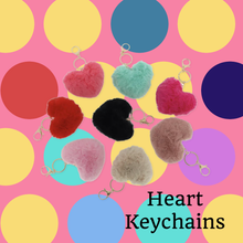 Load image into Gallery viewer, Hearts Fur keychains
