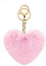 Load image into Gallery viewer, Hearts Fur keychains
