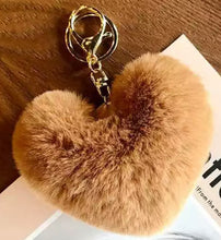 Load image into Gallery viewer, Hearts Fur keychains
