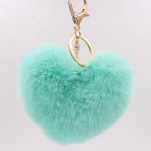 Load image into Gallery viewer, Hearts Fur keychains
