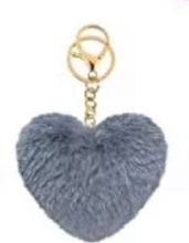 Load image into Gallery viewer, Hearts Fur keychains
